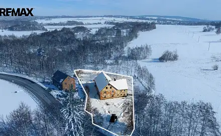 Prodej domu 215 m² s pozemkem 2 189 m², Rybniště, okres Děčín