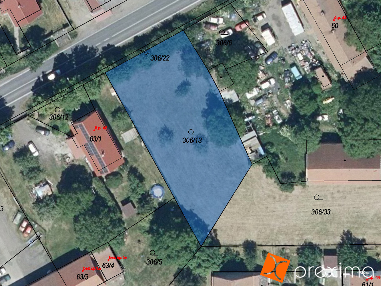Prodej stavebního pozemku 1 443 m²