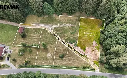 Prodej stavebního pozemku 1 387 m², Borušov, okres Svitavy