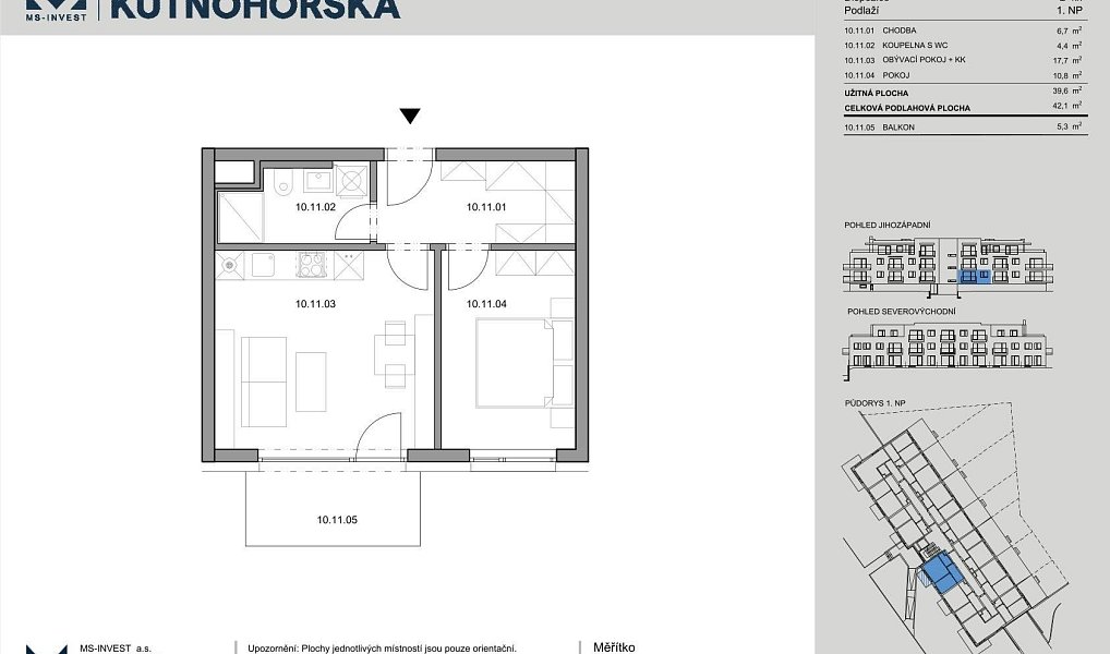 Prodej bytu 2+kk 42 m², Praha – náhled fotky 4