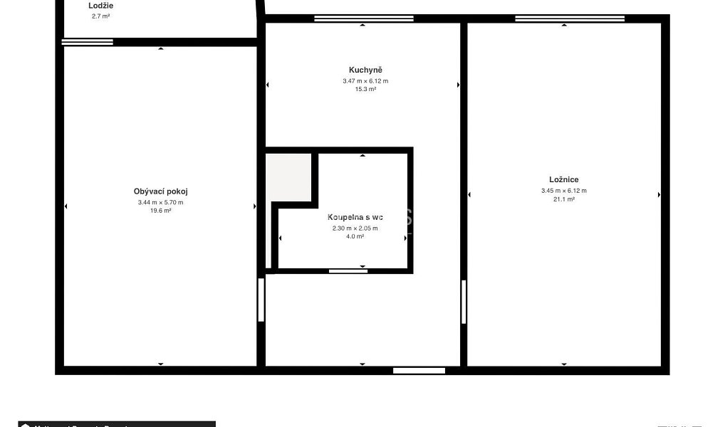 Prodej bytu 2+1 61 m², Chomutov – náhled fotky 6