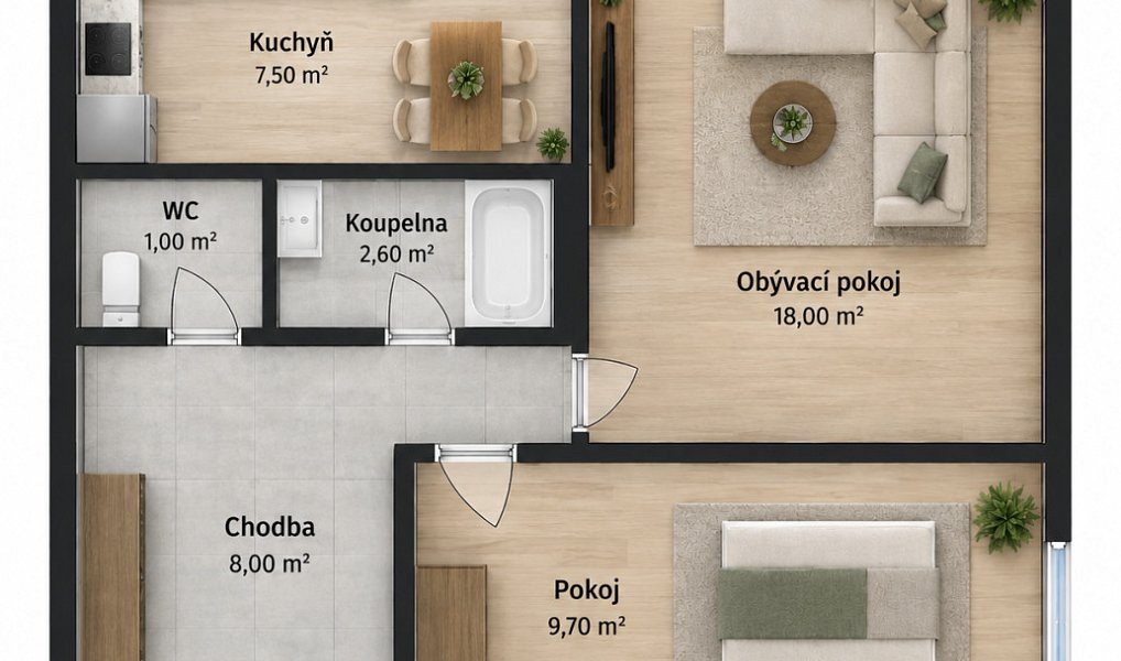 Prodej bytu 2+1 57 m², Osek – náhled fotky 20