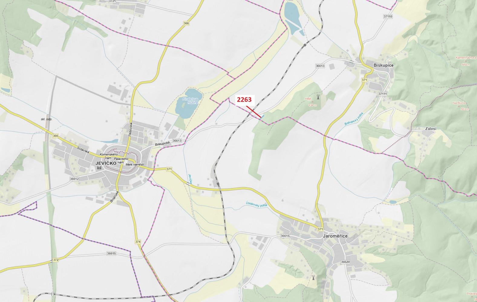 Dražba lesa 658 m²