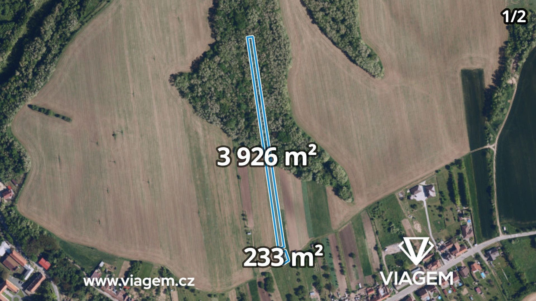 Prodej pole 969 m²