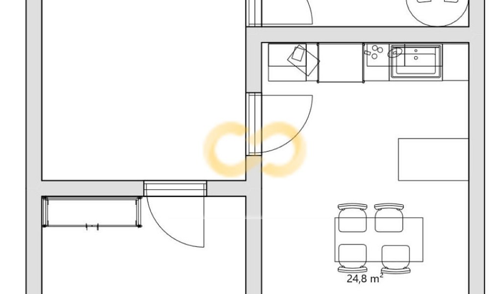Pronájem bytu 2+kk 66 m², Písek – náhled fotky 3
