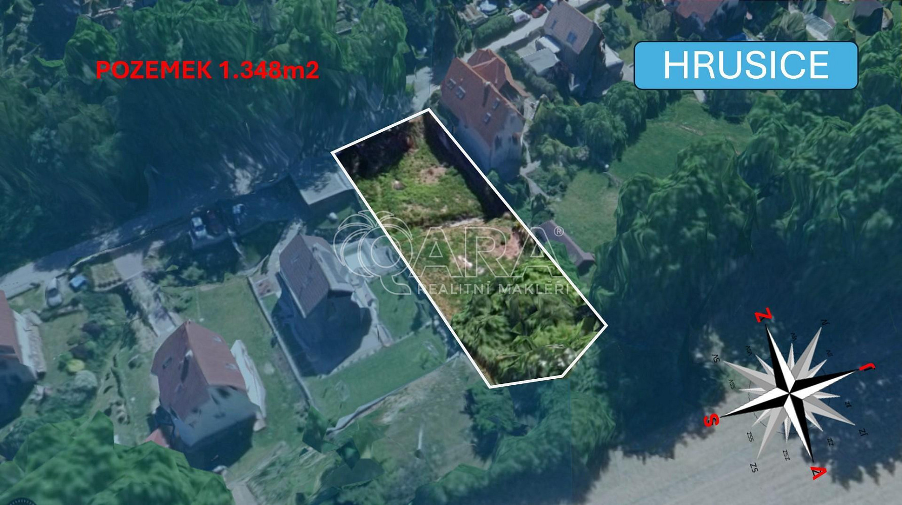 Prodej stavebního pozemku 1 348 m²