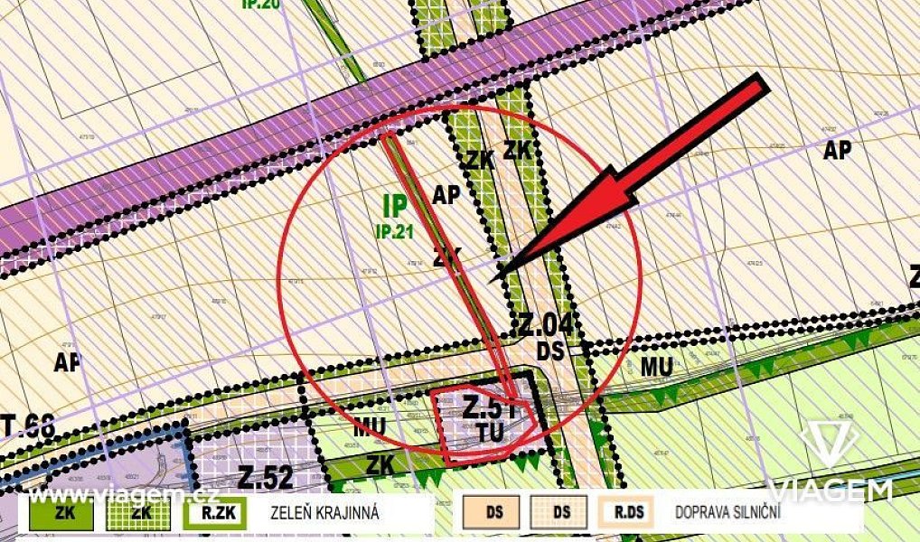 Prodej pole 1 135 m², Český Brod – náhled fotky 6