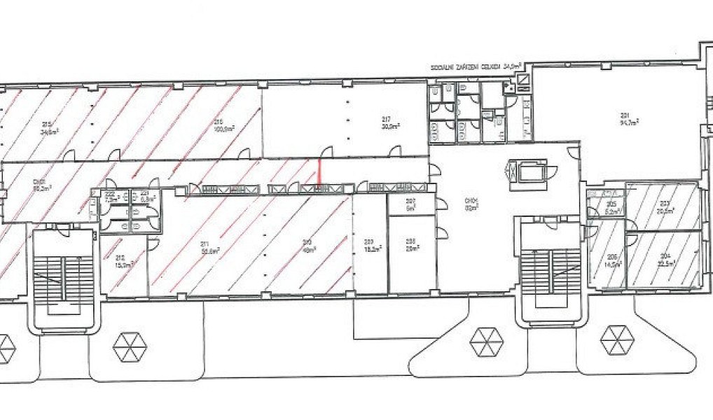 Pronájem kanceláře 400 m², Praha – náhled fotky 3