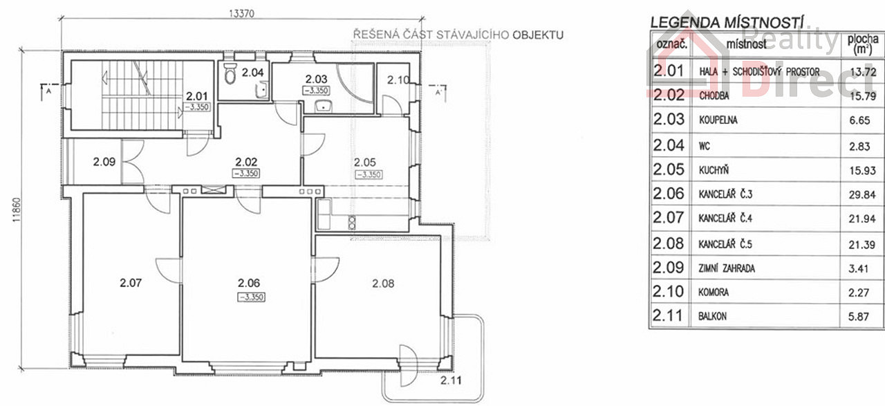 Pronájem kanceláře 87 m² – fotografie 4