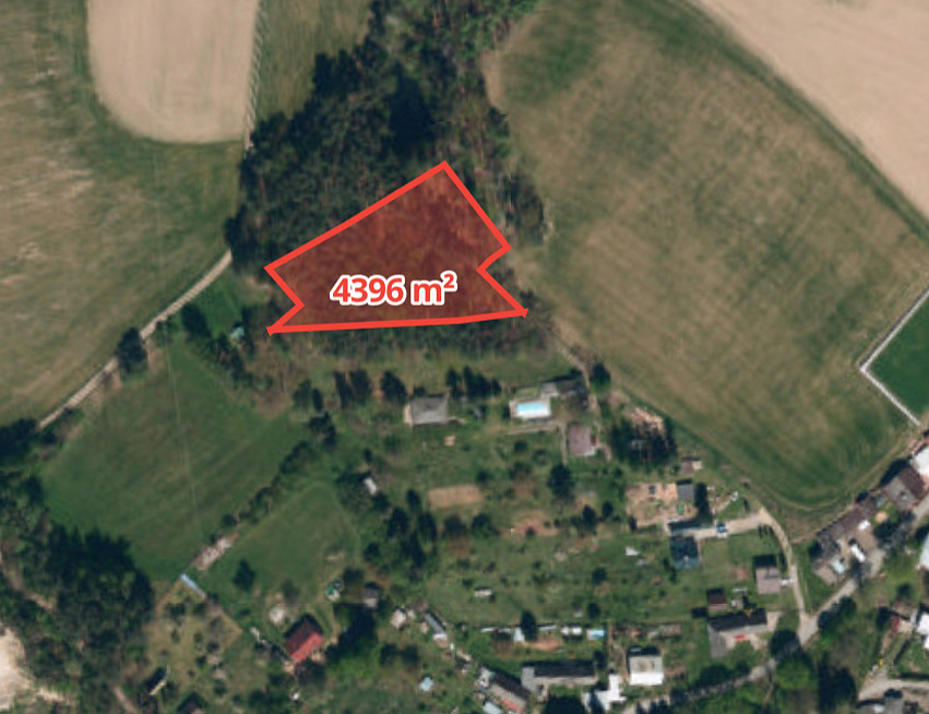 Prodej lesa 4 396 m²
