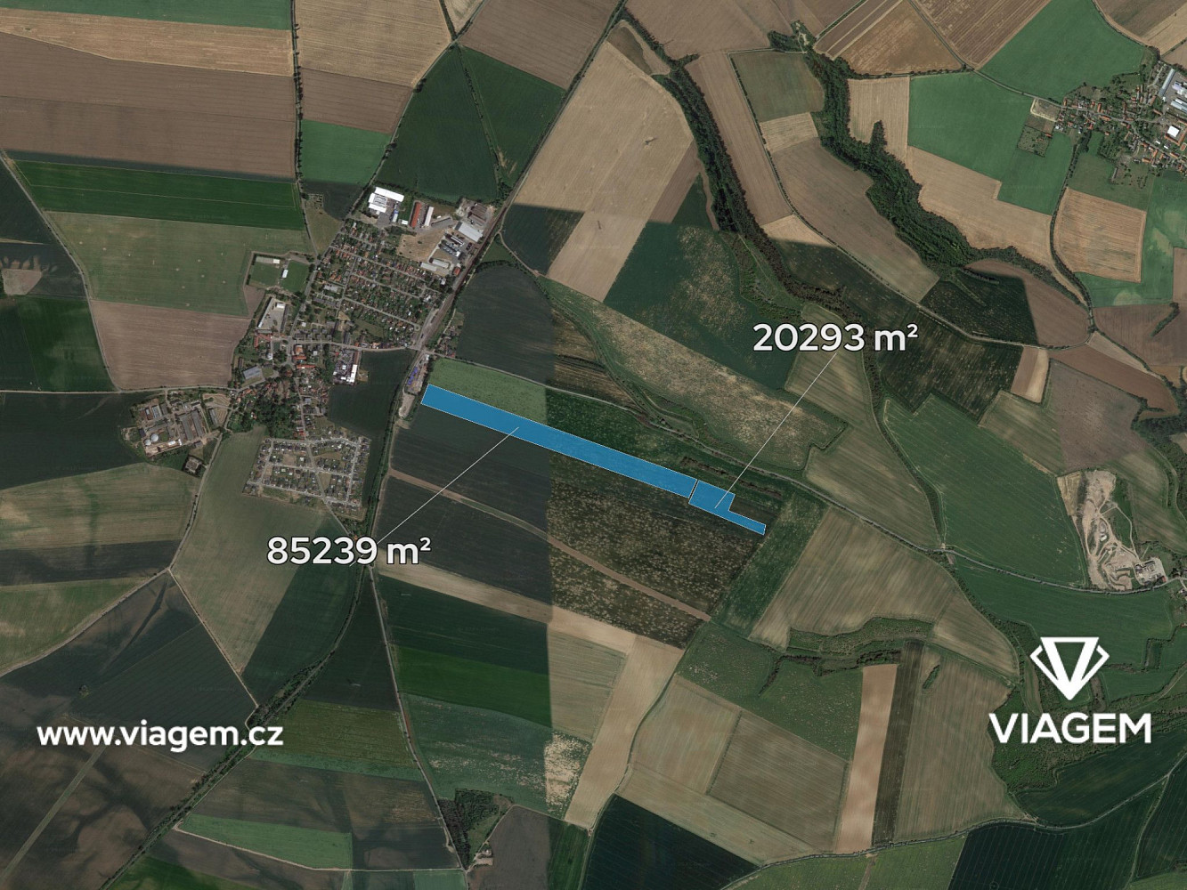 Pole 105 532 m², Podíl 25 % o výměře 26 383 m² – pohled 2