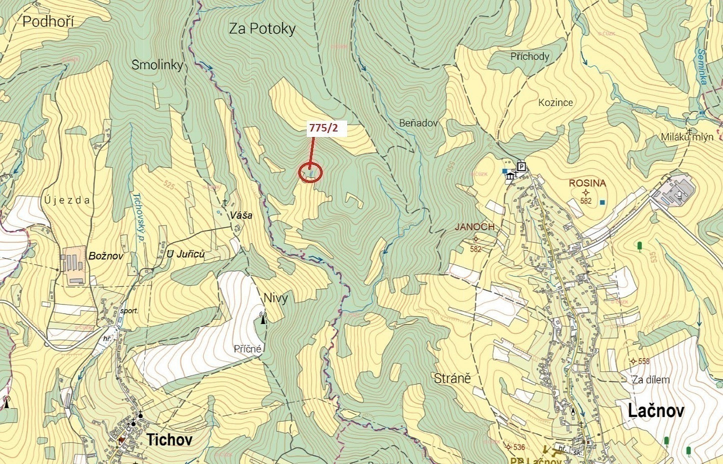Dražba lesa 281 m²