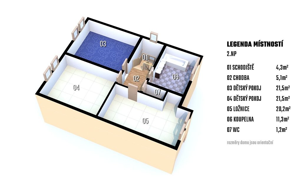 Prodej domu 149 m² s pozemkem 537 m², Pohořelice – náhled fotky 29