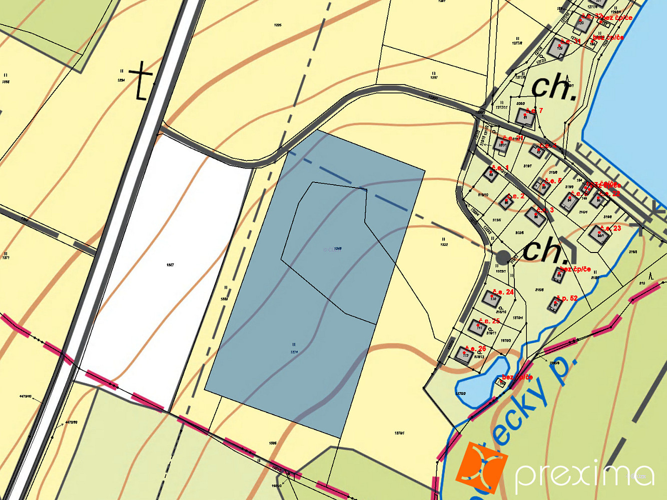 Prodej pozemku 3 374 m² – fotografie 3