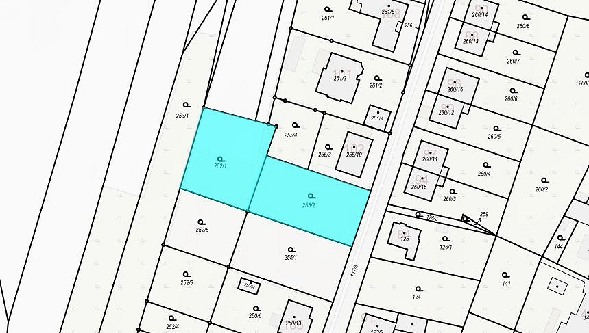 Prodej stavebního pozemku 1 714 m² – fotografie 2