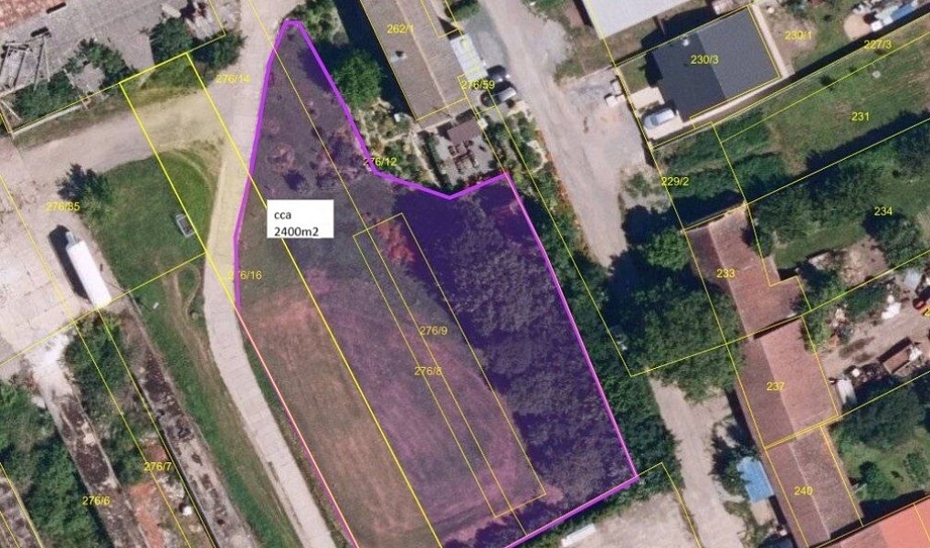Prodej komerčního pozemku 1 900 m², Zbýšov – fotka 1 z 6