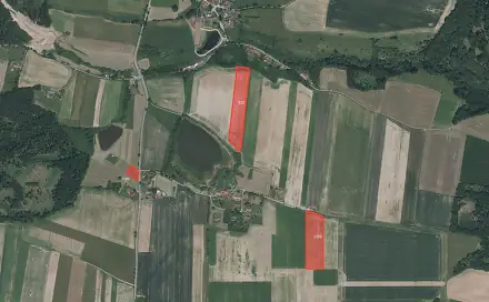 Prodej pole 52 280 m², Albrechtice nad Vltavou - Údraž, okres Písek