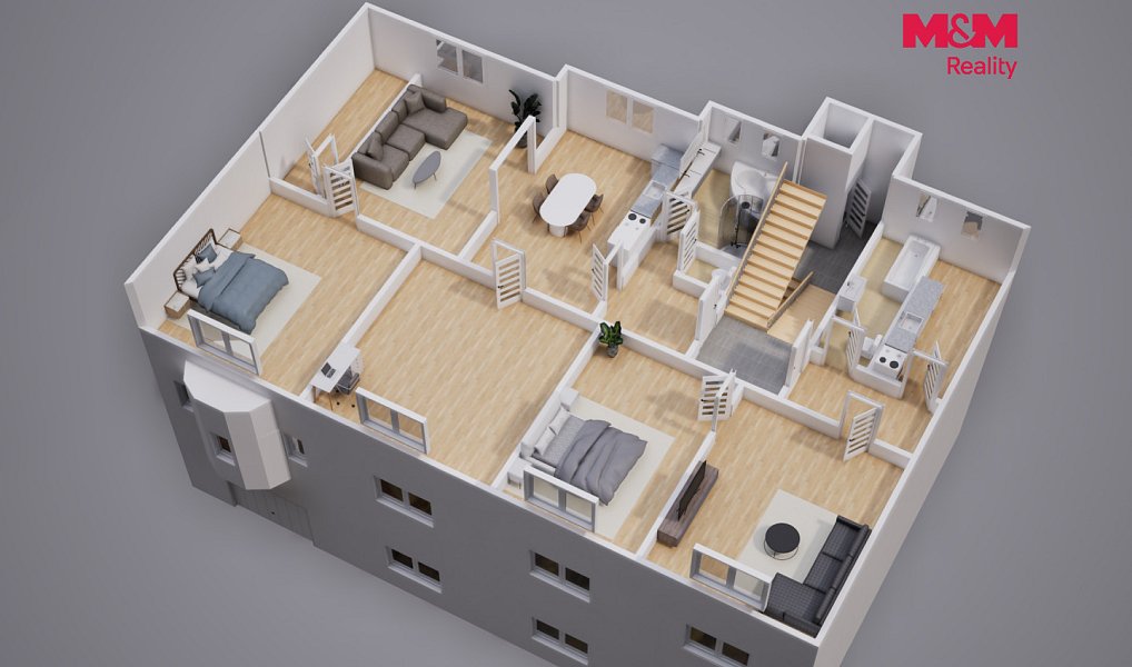 Prodej nájemního domu, činžáku 596 m², Osek – náhled fotky 22