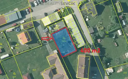 Prodej stavebního pozemku 400 m², Číměř, okres Jindřichův Hradec