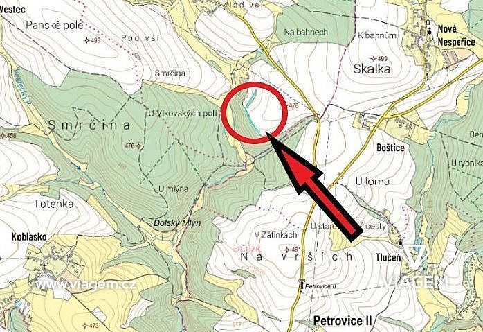 Prodej pole 1 164 m² – fotografie 3
