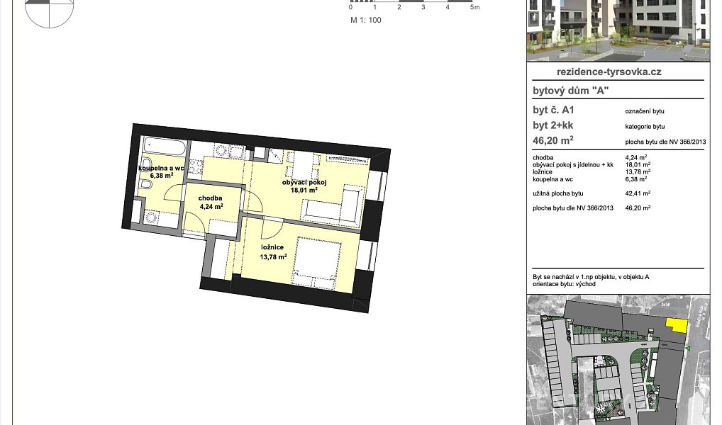 Prodej bytu 2+kk 46 m², Nymburk – náhled fotky 5