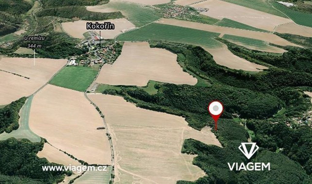 Prodej pole 2 261 m², Kokořín – fotka 1 z 5