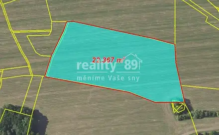 Prodej pole 22 367 m², Bystřice - Drachkov, okres Benešov