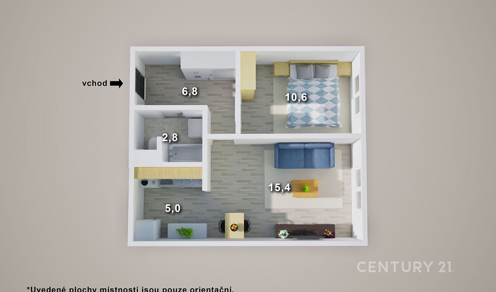 Prodej bytu 2+kk 41 m², Teplice – náhled fotky 18