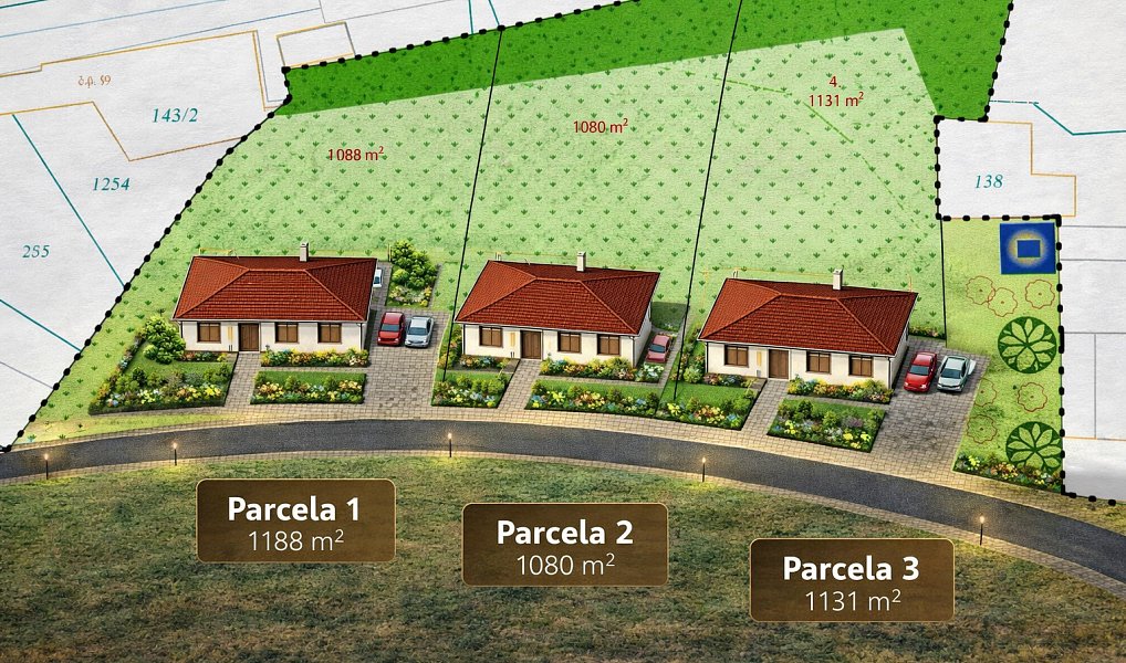 Prodej stavebního pozemku 4 194 m², Popovice – náhled fotky 2