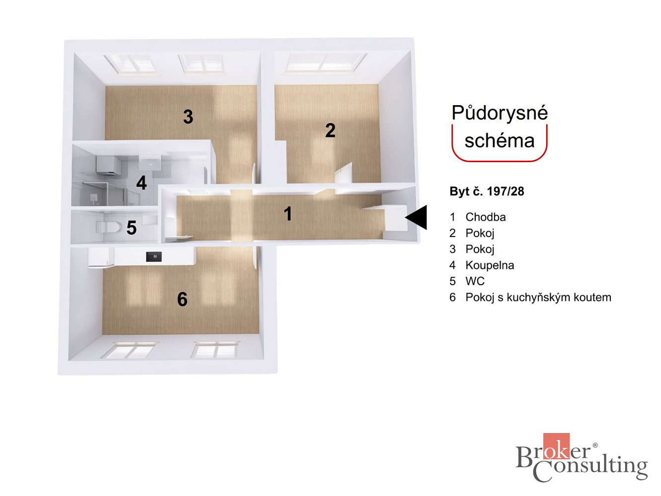 Prodej bytu 3+kk 86 m² – fotografie 2