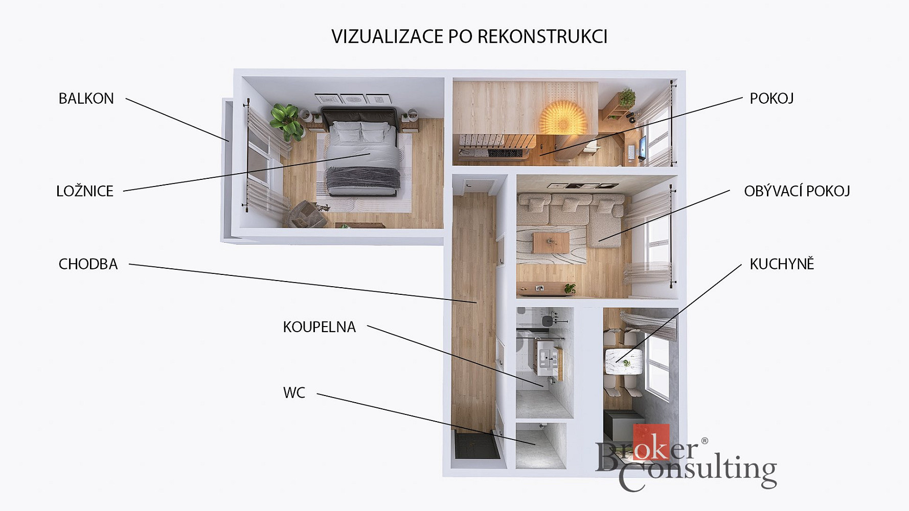 Prodej bytu 3+1 61 m² — photo 3