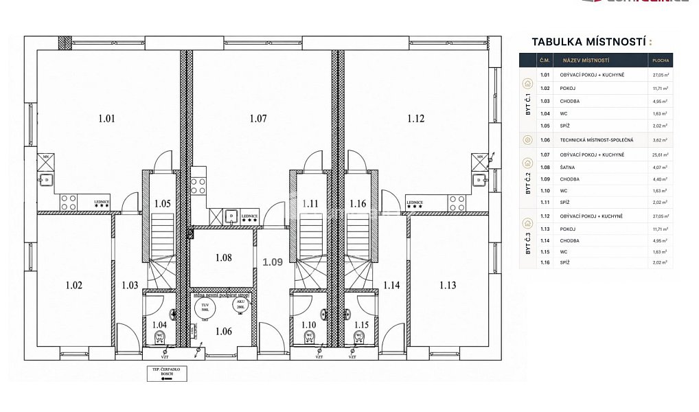 Prodej bytu 3+kk 79 m², Ostrov – náhled fotky 11