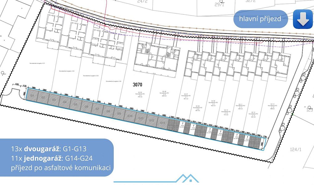 Prodej novostavby garáží 18m2, v lokalitě 2 min od Znojma, k. ú. Načeratice, Znojmo – náhled fotky 2