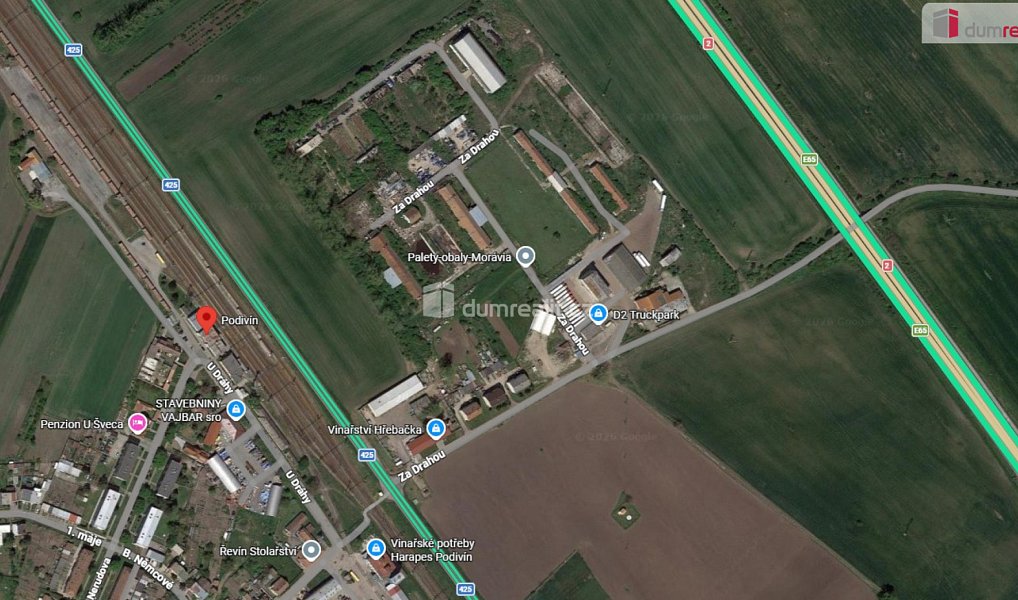 Prodej komerčního pozemku 1 255 m², Podivín – náhled fotky 2