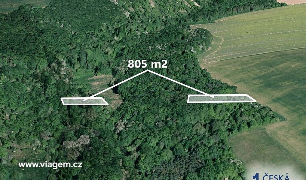 Prodej lesa 805 m², Hradčovice – náhled fotky 2