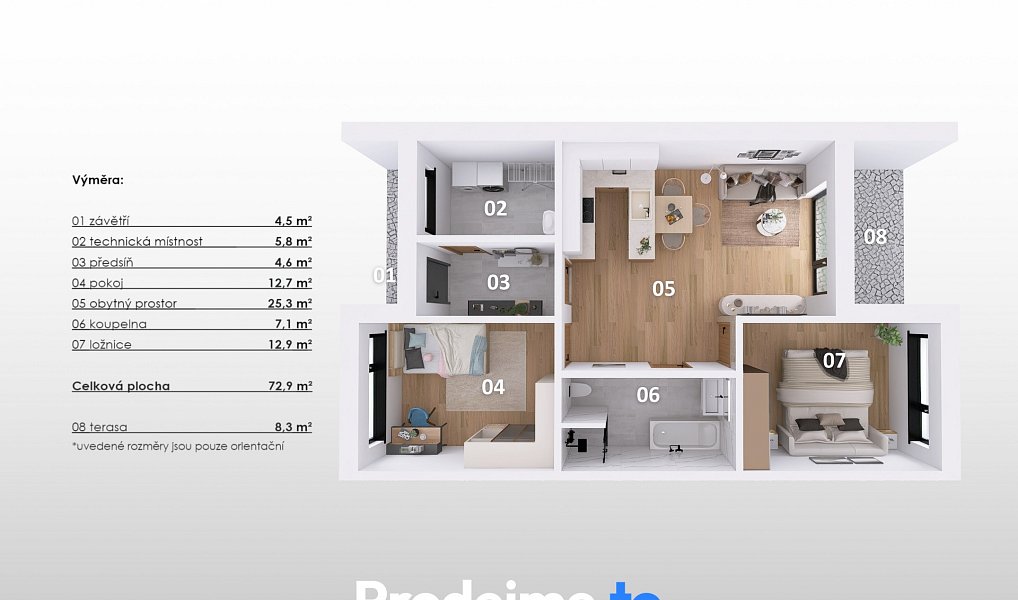 Prodej domu 73 m² s pozemkem 410 m², Hevlín – náhled fotky 25