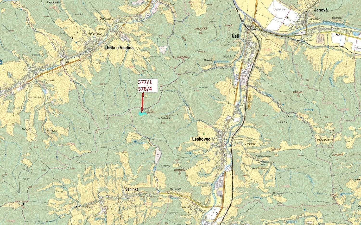 Dražba lesa 10 642 m²