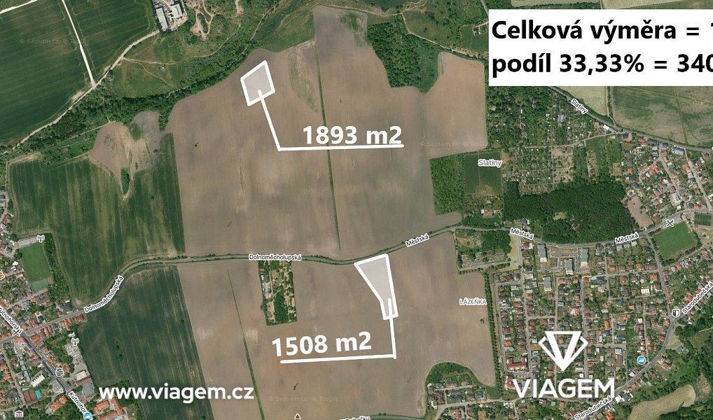 Prodej pole 3 401 m², Praha – náhled fotky 2