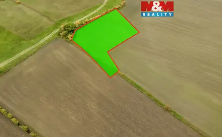 Prodej pole 7 125 m², Dolní Roveň - Komárov, okres Pardubice