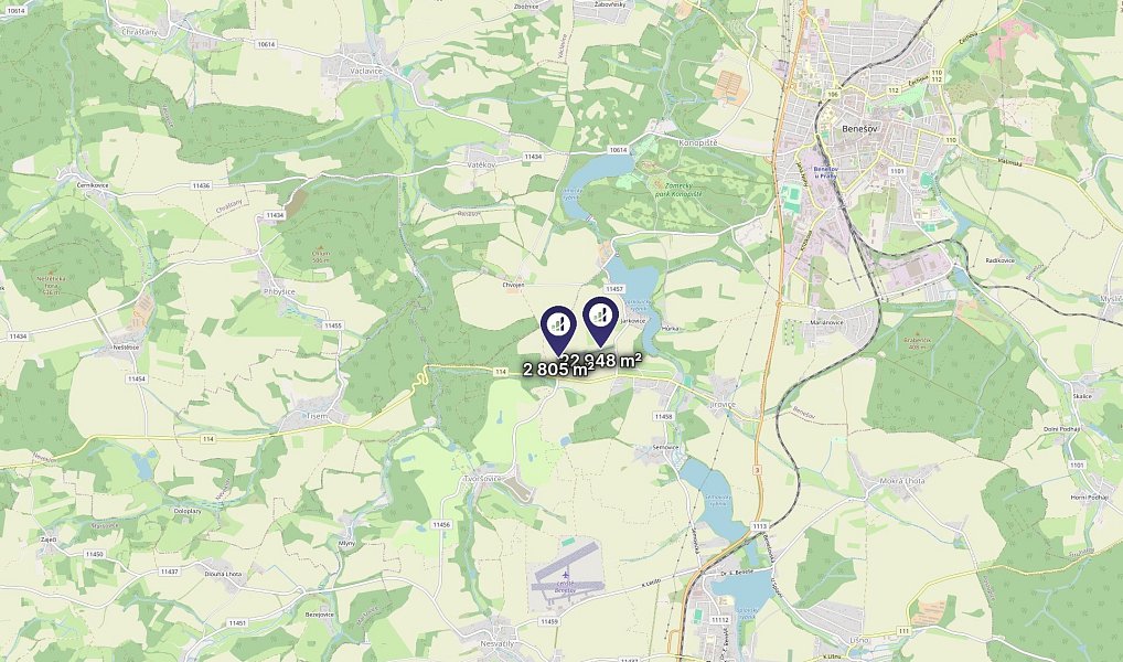 Prodej pole 25 753 m², Bystřice – náhled fotky 3