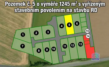 Prodej stavebního pozemku 1 245 m², Blatnice, okres Plzeň-sever