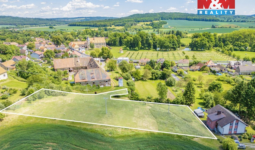 Prodej stavebního pozemku 4 041 m², Červené Poříčí – náhled fotky 3