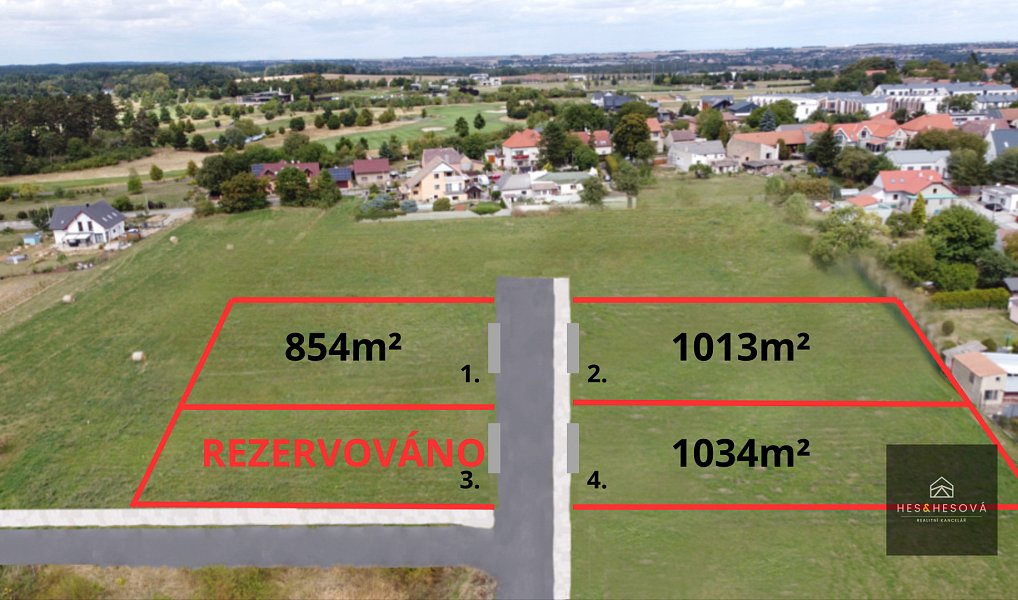 Prodej stavebního pozemku 854 m², Vysoký Újezd – náhled fotky 3