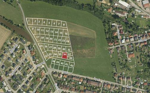 Prodej stavebního pozemku 603 m², Za Dvorem, Luka nad Jihlavou, okres Jihlava