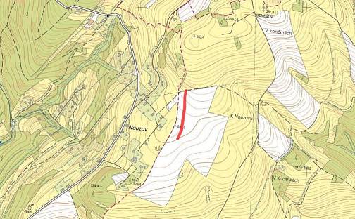 Prodej pole 2 095 m², Benešov u Semil, okres Semily