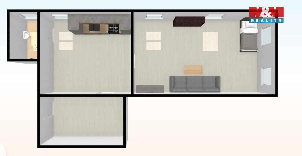 Pronájem bytu 1+1 33 m² – další