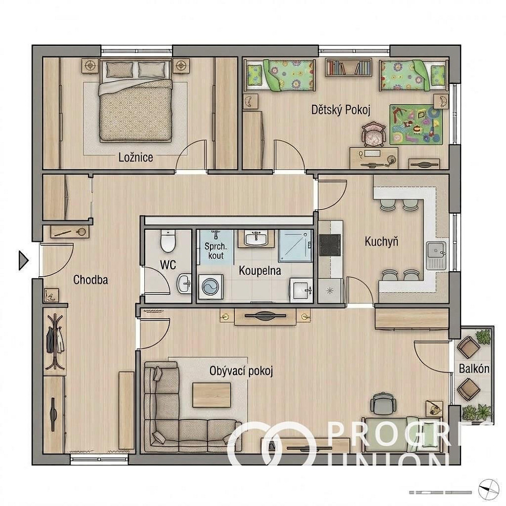 Prodej bytu 3+1 72 m² – fotografie 4