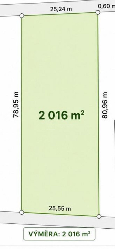 Prodej stavebního pozemku 2 016 m² – fotografie 4