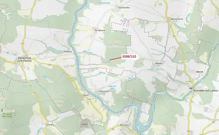 Dražba lesa 1 942 m², Hosty