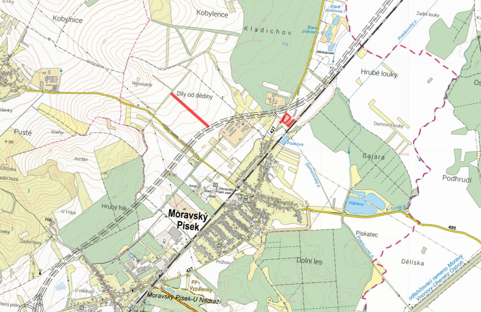 Prodej pole 7 462 m² — photo 2